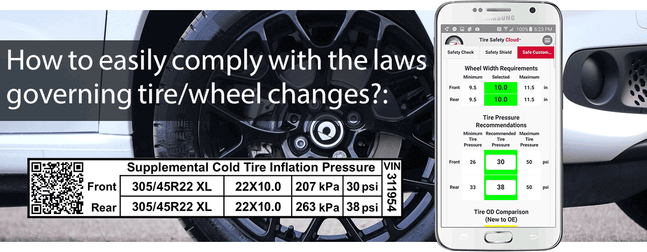 Tire Safety Cloud - How to easily comply with the regulations governing tire/wheel changes.
